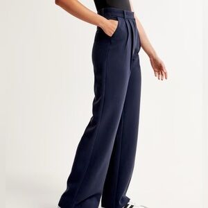 Abercrombie & Fitch Navy Wide Leg Pants
